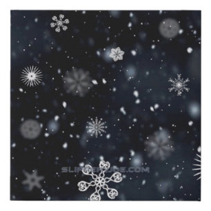 SlipperyJoe's Christmas winter magical peaceful at Faux Canvas Print
