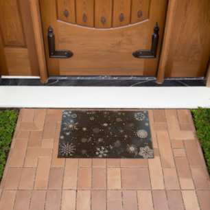 SlipperyJoe's Christmas winter magical peaceful at Fiber Doormat