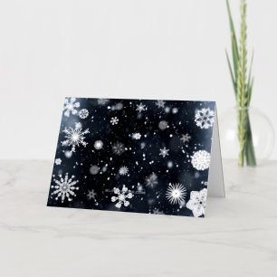 SlipperyJoe's Christmas winter magical peaceful at Foil Holiday Card