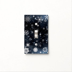 SlipperyJoe's Christmas winter magical peaceful at Light Switch Cover