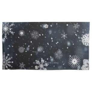 SlipperyJoe's Christmas winter magical peaceful at Pillow Case