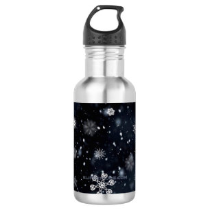 SlipperyJoe's Christmas winter magical peaceful at Stainless Steel Water Bottle