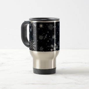 SlipperyJoe's Christmas winter magical peaceful at Travel Mug