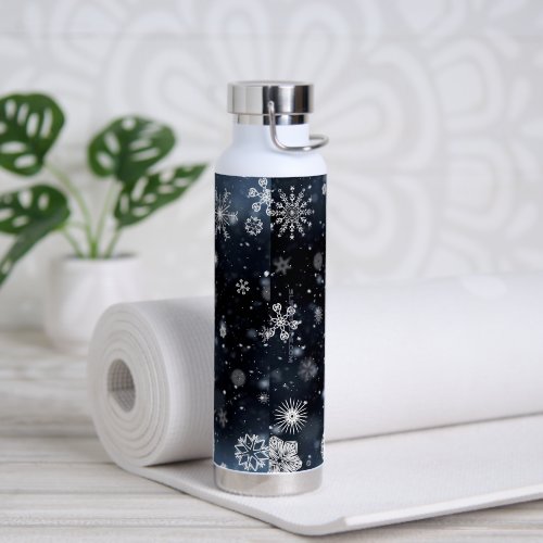 SlipperyJoe's Christmas winter magical peaceful at Water Bottle