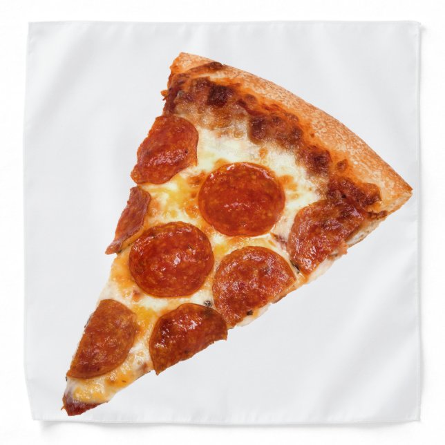SlipperyJoe's classic pepperoni pizza slice melted Bandana (Front)