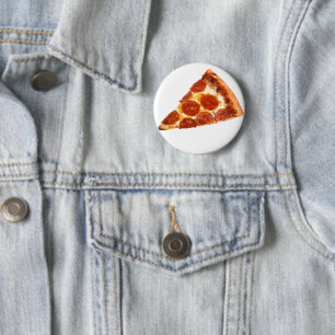 SlipperyJoe's classic pepperoni pizza slice melted Button