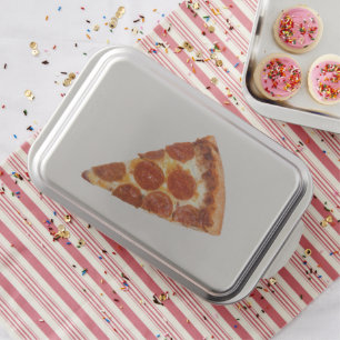 SlipperyJoe's classic pepperoni pizza slice melted Cake Pan
