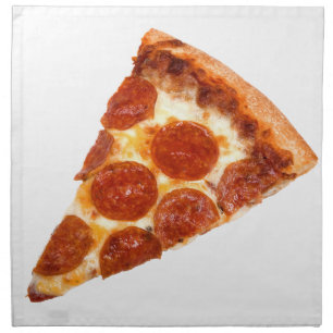 SlipperyJoe's classic pepperoni pizza slice melted Cloth Napkin