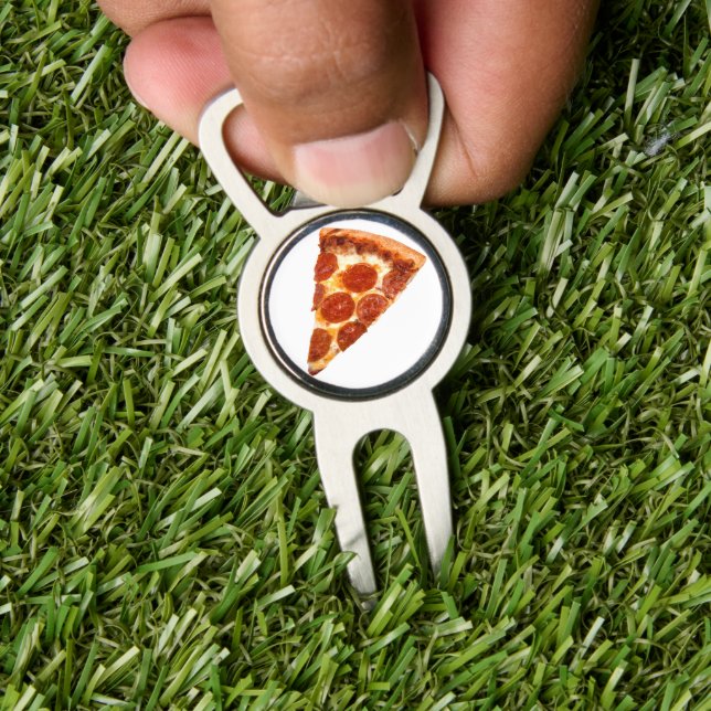 SlipperyJoe's classic pepperoni pizza slice melted Divot Tool (Insitu 1)