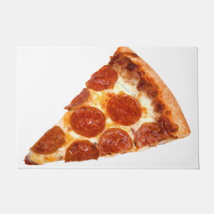 SlipperyJoe's classic pepperoni pizza slice melted Doormat