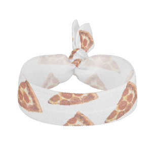 SlipperyJoe's classic pepperoni pizza slice melted Elastic Hair Tie