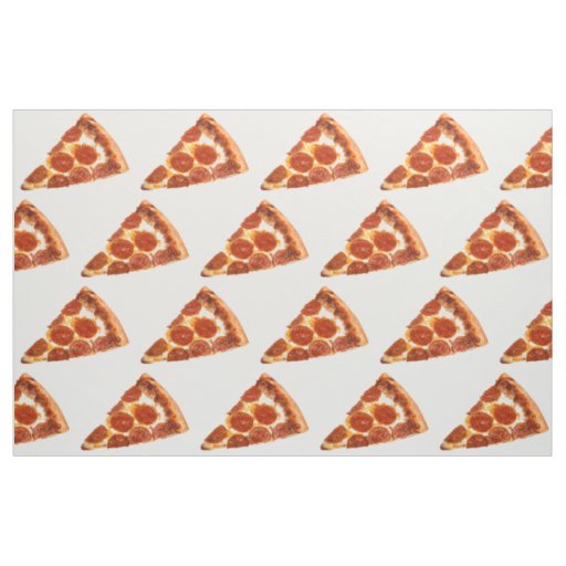 SlipperyJoe's classic pepperoni pizza slice melted Fabric