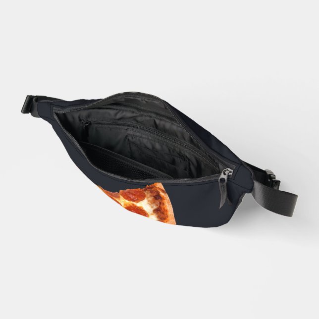 SlipperyJoe's classic pepperoni pizza slice melted Fanny Pack (Open)
