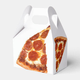 SlipperyJoe's classic pepperoni pizza slice melted Favor Boxes