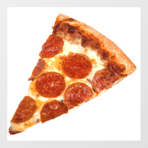 SlipperyJoe's classic pepperoni pizza slice melted Floor Decals