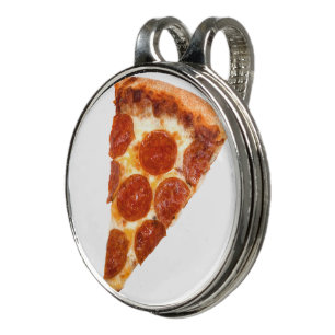 SlipperyJoe's classic pepperoni pizza slice melted Golf Hat Clip