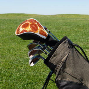 SlipperyJoe's classic pepperoni pizza slice melted Golf Head Cover