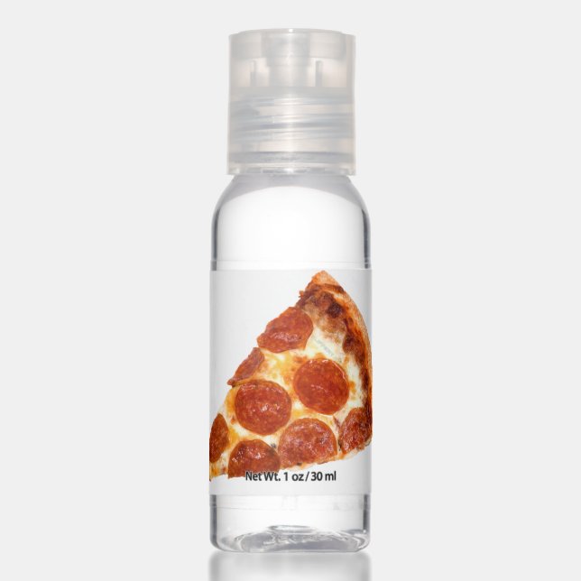 SlipperyJoe's classic pepperoni pizza slice melted Hand Sanitizer (Front)