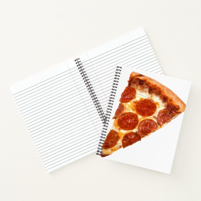 SlipperyJoe's classic pepperoni pizza slice melted Notebook (Inside)