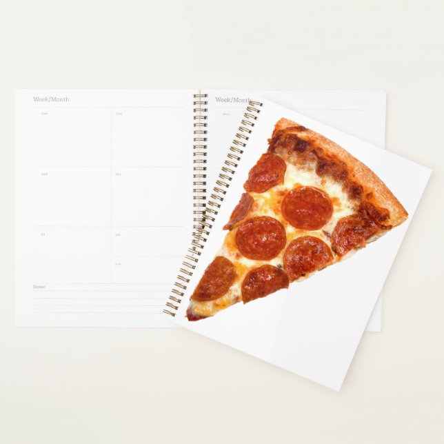 SlipperyJoe's classic pepperoni pizza slice melted Planner (Display)