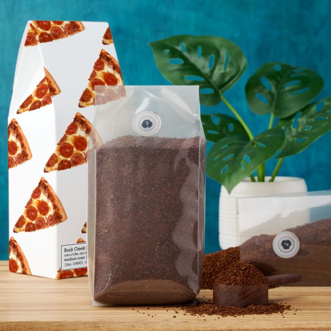 SlipperyJoe's classic pepperoni pizza slice melted Roasted Coffee (Ground)