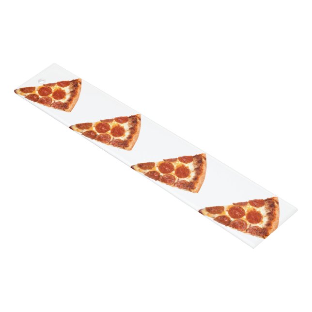 SlipperyJoe's classic pepperoni pizza slice melted Ruler (Angled)