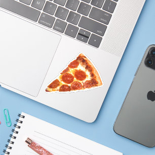 SlipperyJoe's classic pepperoni pizza slice melted Sticker