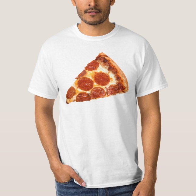 SlipperyJoe's classic pepperoni pizza slice melted T-Shirt (Front)