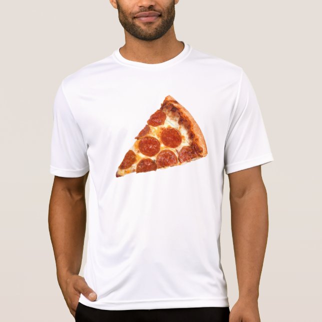 SlipperyJoe's classic pepperoni pizza slice melted T-Shirt (Front)