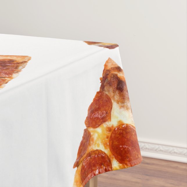 SlipperyJoe's classic pepperoni pizza slice melted Tablecloth (In Situ)
