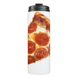 SlipperyJoe's classic pepperoni pizza slice melted Thermal Tumbler
