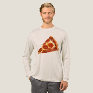 SlipperyJoe's classic pepperoni pizza slice melted Tri-Blend Shirt