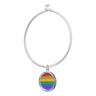 SlipperyJoe's classic rainbow tactile handcrafted Bangle Bracelet