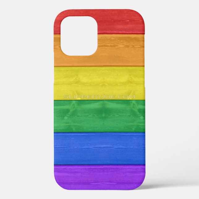 SlipperyJoe's classic rainbow tactile handcrafted  Case-Mate iPhone Case (Back)