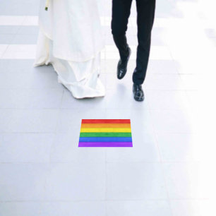 SlipperyJoe's classic rainbow tactile handcrafted  Floor Decals