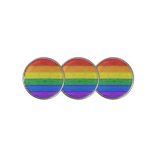 SlipperyJoe's classic rainbow tactile handcrafted Golf Ball Marker