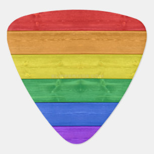 SlipperyJoe's classic rainbow tactile handcrafted Guitar Pick