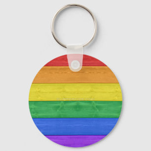 SlipperyJoe's classic rainbow tactile handcrafted Keychain