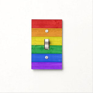 SlipperyJoe's classic rainbow tactile handcrafted  Light Switch Cover