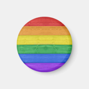 SlipperyJoe's classic rainbow tactile handcrafted Magnet
