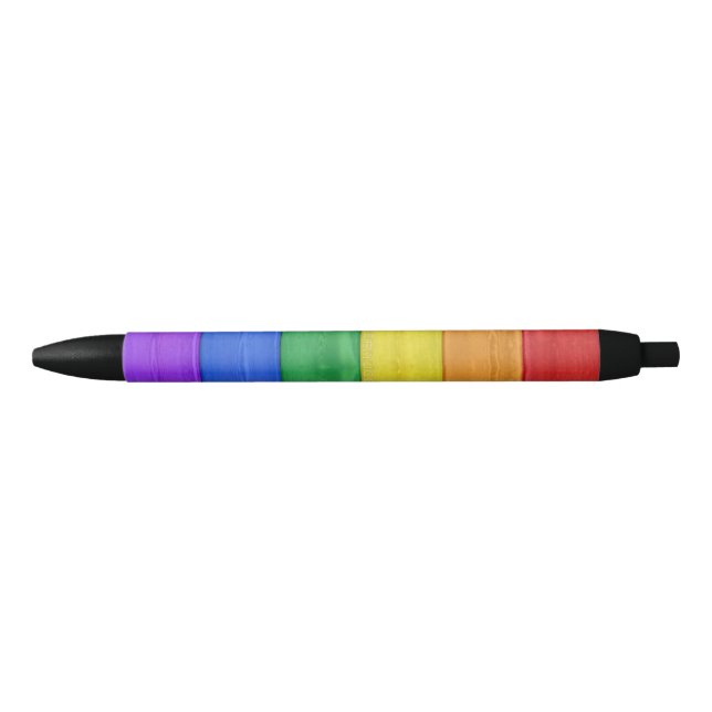 SlipperyJoe's classic rainbow tactile handcrafted  Pen (Front)