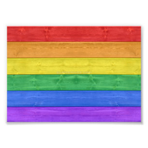 SlipperyJoe's classic rainbow tactile handcrafted  Photo Print