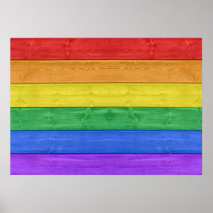 SlipperyJoe's classic rainbow tactile handcrafted  Poster