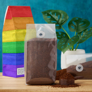 SlipperyJoe's classic rainbow tactile handcrafted Roasted Coffee