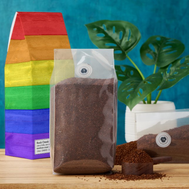 SlipperyJoe's classic rainbow tactile handcrafted  Roasted Coffee (Ground)