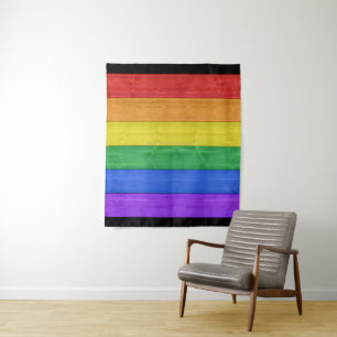 SlipperyJoe's classic rainbow tactile handcrafted Tapestry