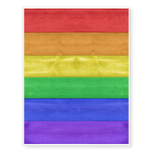 SlipperyJoe's classic rainbow tactile handcrafted Temporary Tattoos
