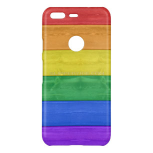 SlipperyJoe's classic rainbow tactile handcrafted  Uncommon Google Pixel Case