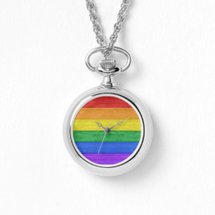 SlipperyJoe's classic rainbow tactile handcrafted Watch