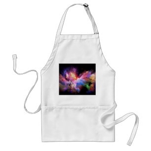 SlipperyJoe's cloud artwork abstract vibrant surre Adult Apron